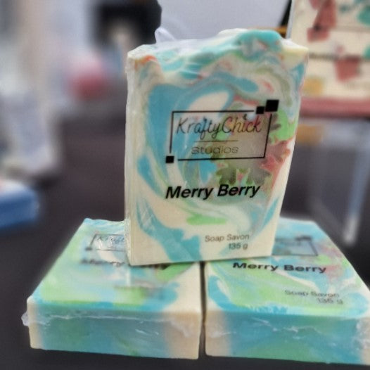 Merry Berry Artisan Bar Soap - Holiday Collection